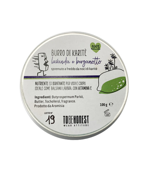 BURRO DI KARITÈ LAVANDA E BERGAMOTTO