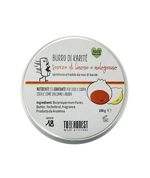 BURRO DI KARITÈ SCORZE DI LIMONE E MELOGRANO